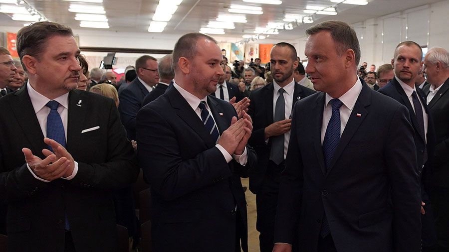 Prezydent Andrzej Duda na konferencji w Gdańsku