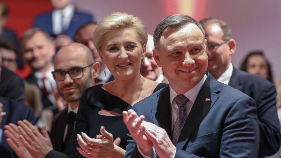 Agata Kornhauser-Duda i Andrzej Duda w Bredzie