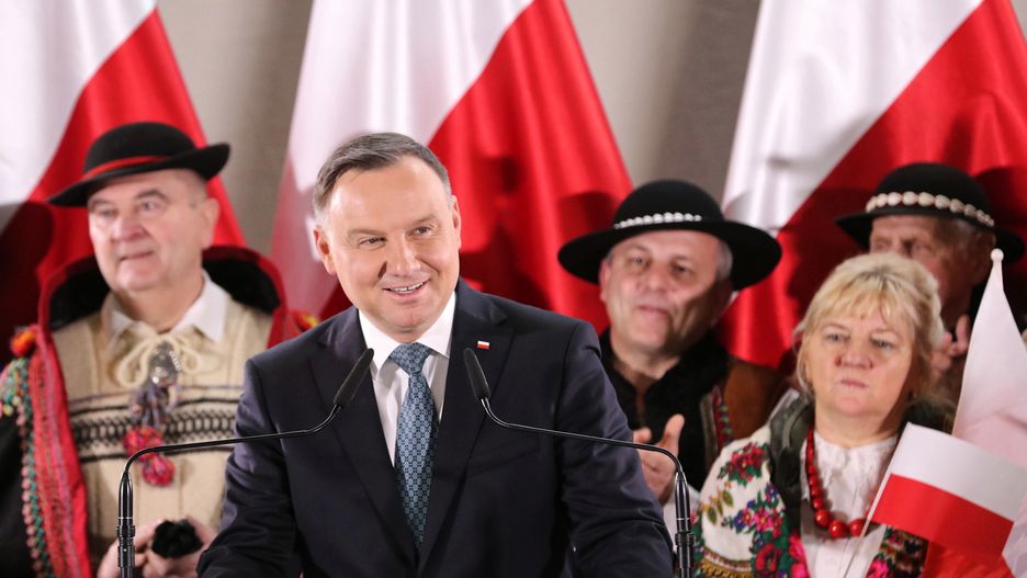 Wybory prezydenckie 2020. Prezydent Andrzej Duda przemawiał w Rabce-Zdroju