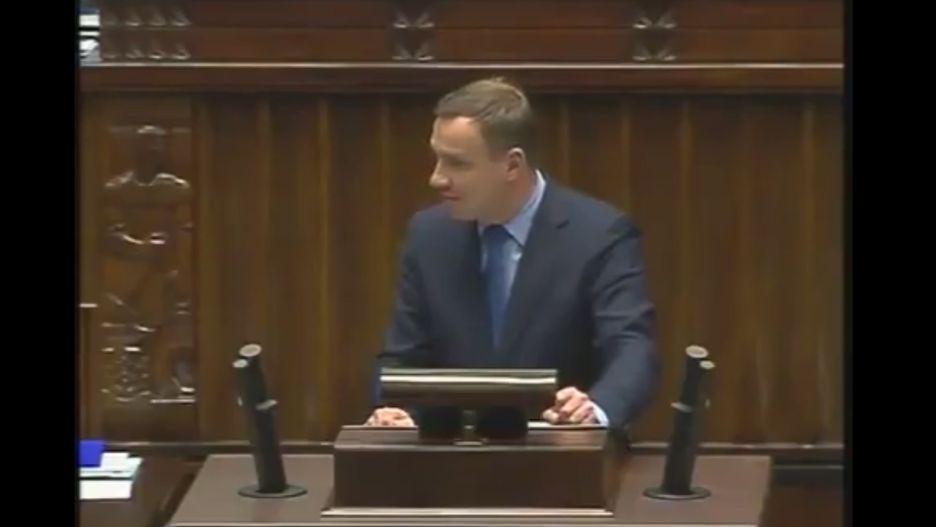 Andrzej Duda w Sejmie. 2013 r.