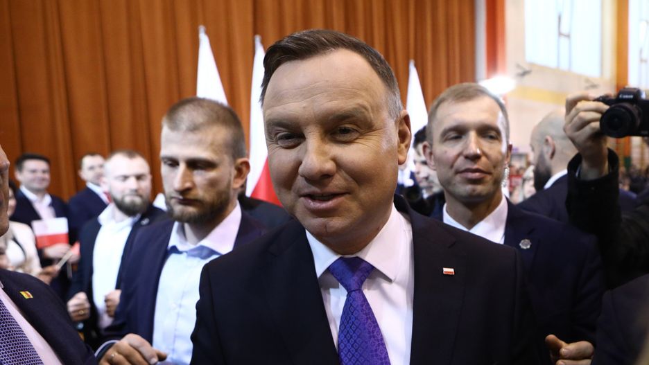 Prezydent Andrzej Duda podczas wiecu wyborczego (zdj. arch.)