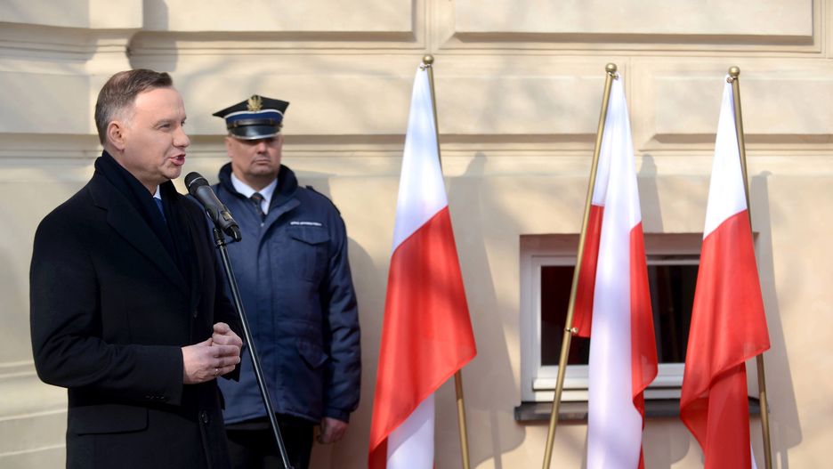 Prezydent Duda przemawia podczas obchodów 50. rocznicy Marca '68