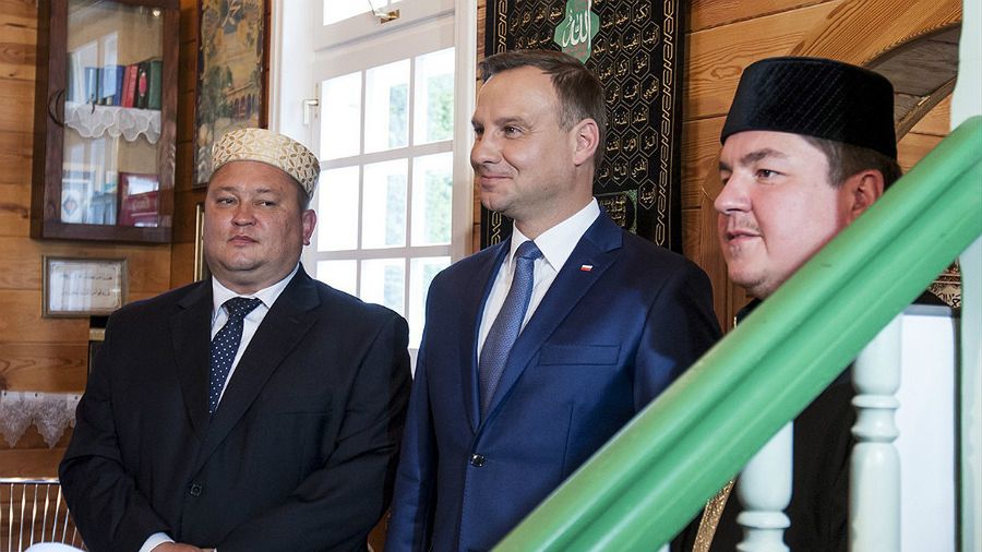 Wizyta Prezydenta RP Andrzeja Dudy w meczecie we wsi Bohoniki (woj podlaskie)
