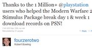 Milion Stimulus Package na PSN