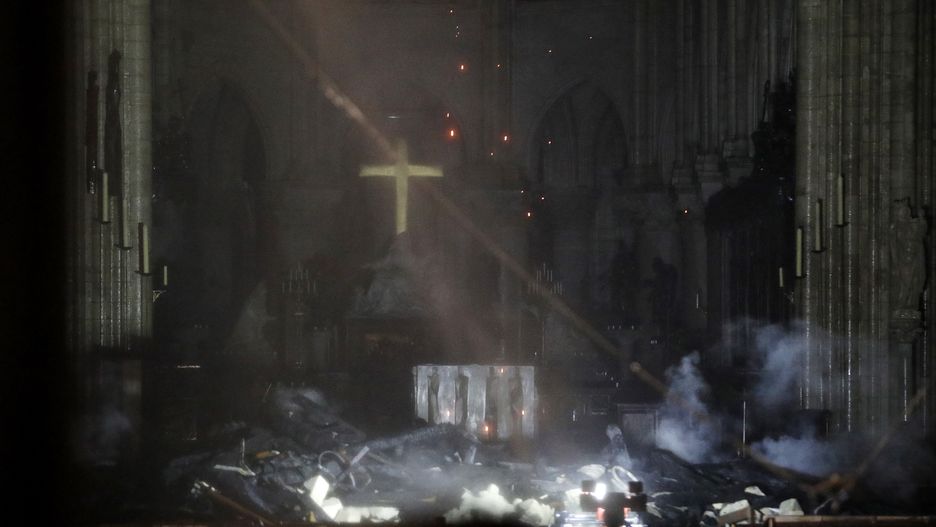 Katedra Notre Dame po pożarze