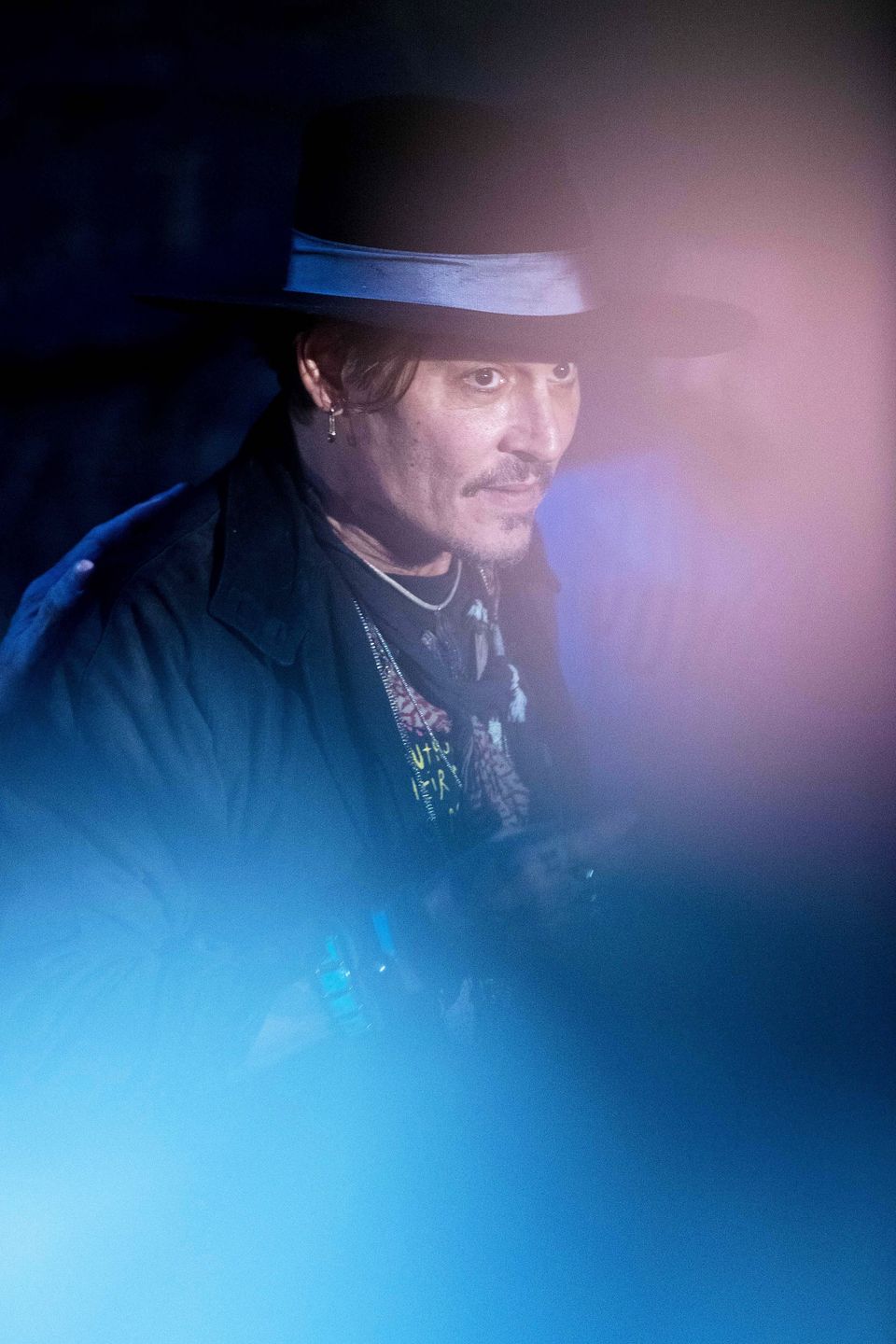 Johnny Depp sfotografowany podczas festiwalu Glastonbury