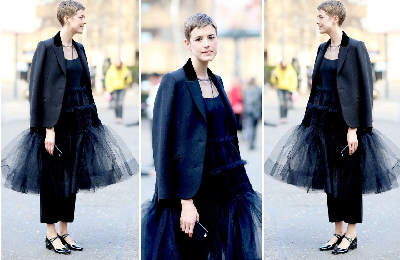 LOOK OF THE DAY: Agyness Deyn w nietypowej czerni