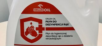 Koronawirus. Orlen podwoi poziom produkcji płynu do dezynfekcji