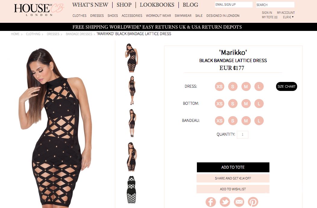House of Cb - sukienka Dody i Tallia Storm