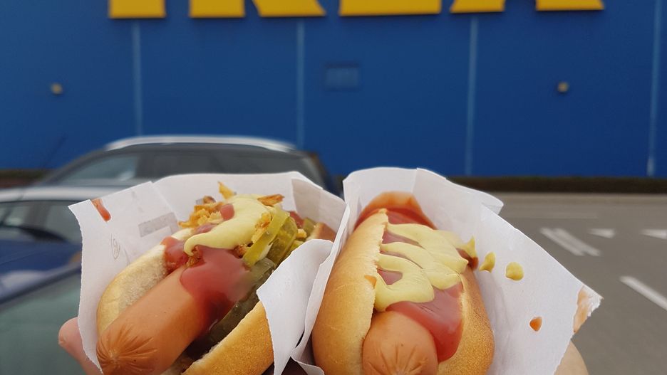 Hot dogi w Ikei 