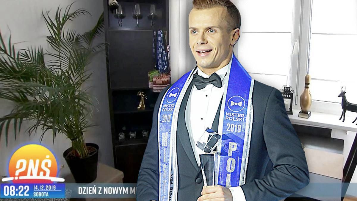 Mister Polski 2019 Daniel Borzewski pokazał, jak mieszka