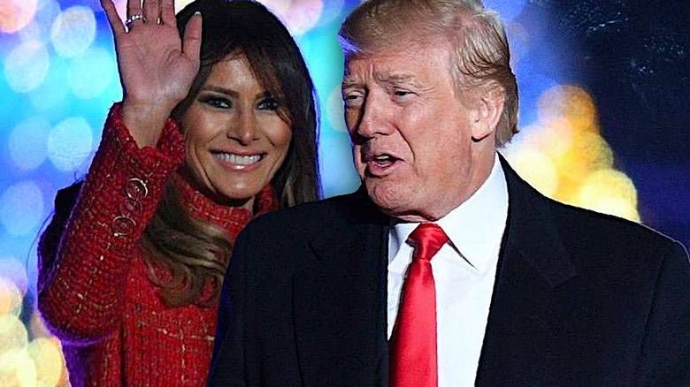Melania i Donald Trump, portret pary prezydenckiej na święta