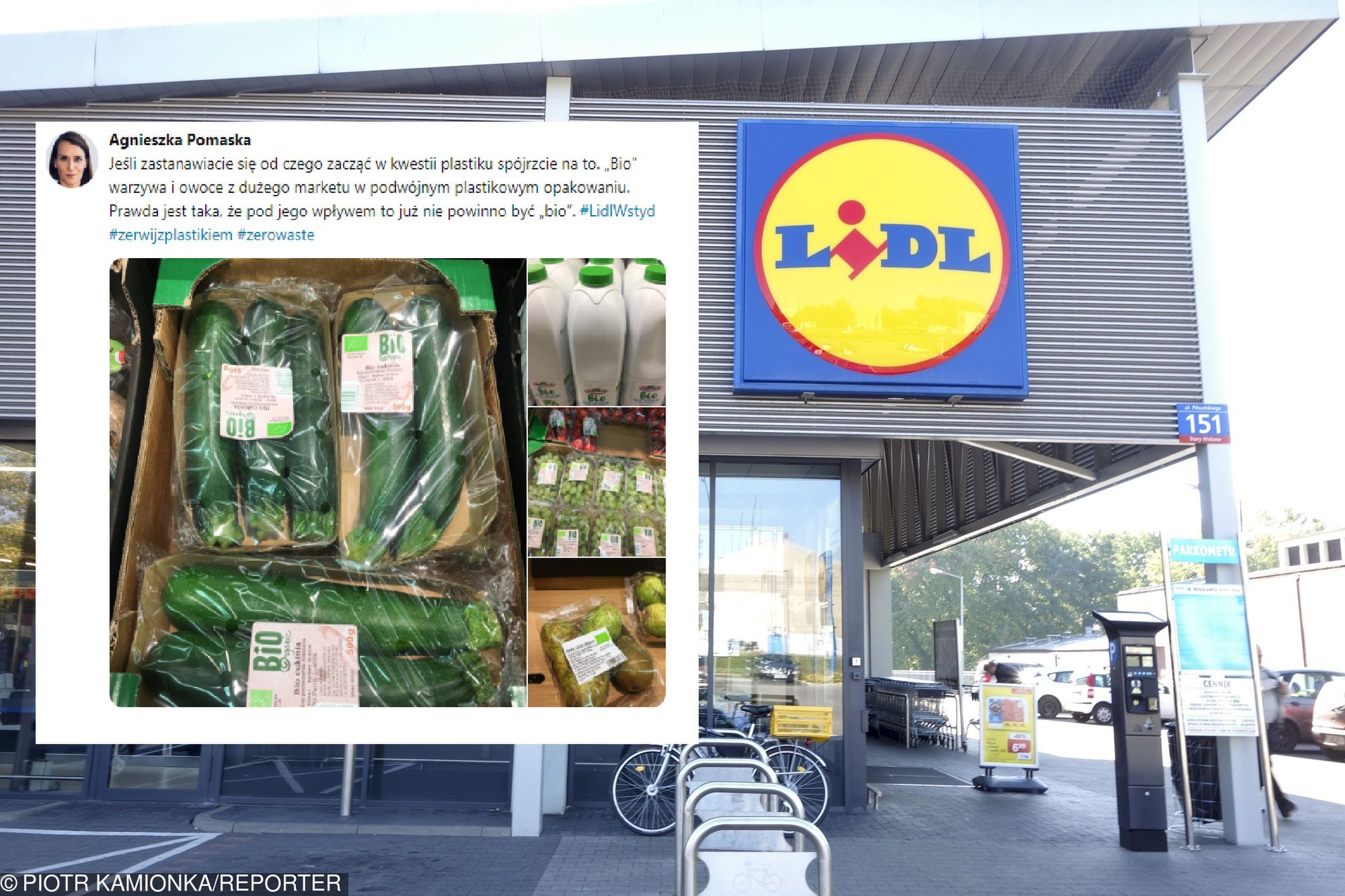 Posłanka zarzuca Lidlowi, że produkty BIO pakuje w plastik. Sieć odpowiada