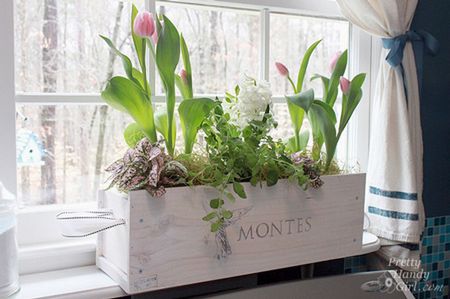 Window Box from a Wine Crate