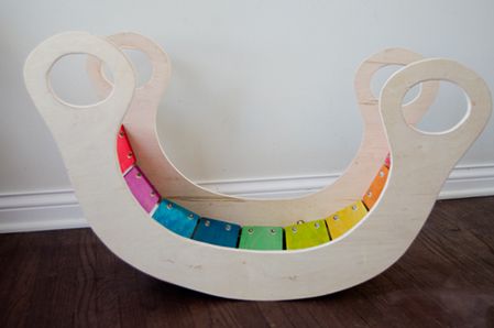 Wood Rainbow Rocker