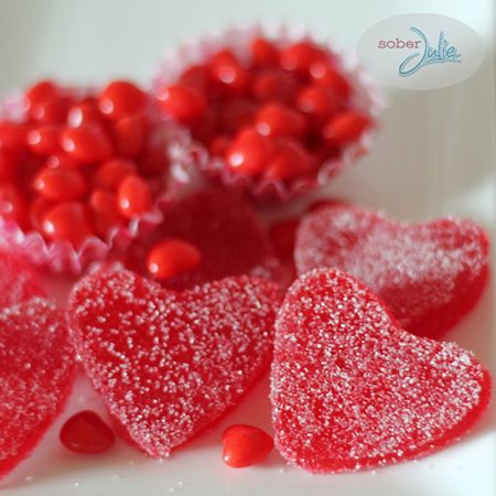 Strawberry Gumdrop Hearts
