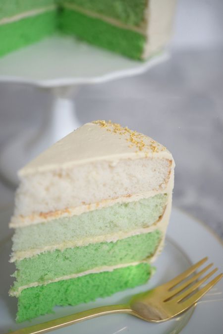 Green Ombre Cake