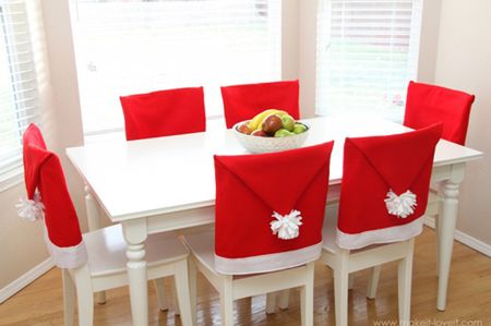 Santa Hat Chair Covers