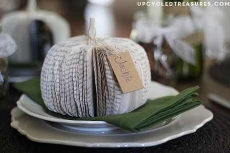 Paper Book Pumpkins