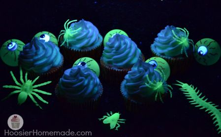 Glow in the Dark Cupcakes