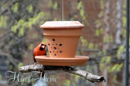 Flower Pot Bird Feeder