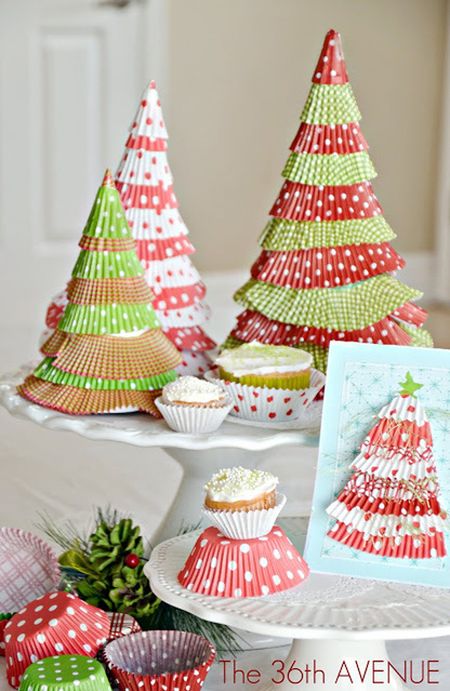 Cupcake Liner Christmas Tree