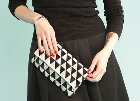 Black&White Crochet Bag