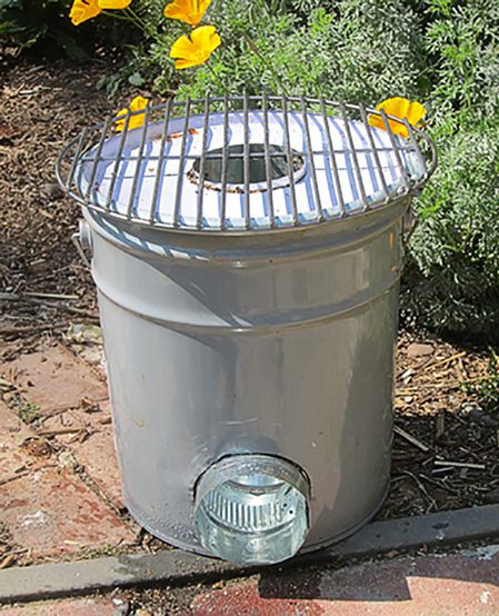 Metal Bucket Rocket Stove