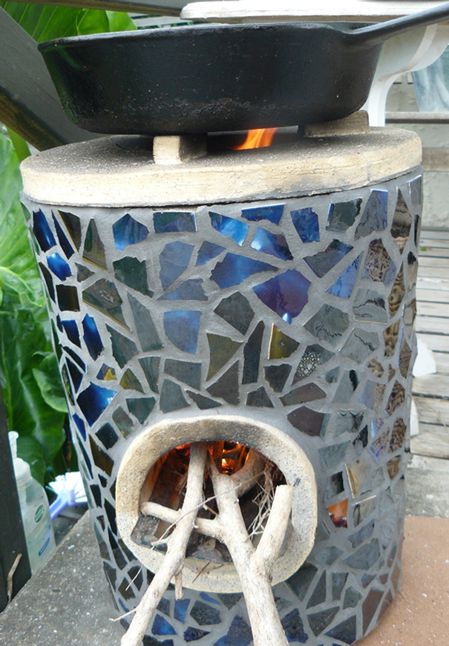 Mosaic Rocket Stove