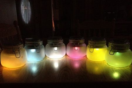 Mason Jar Color Lights