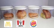 Zamknęłam burgery z sieci fast-food w pojemnikach. Co miesiąc będę sprawdzać, jak wyglądają