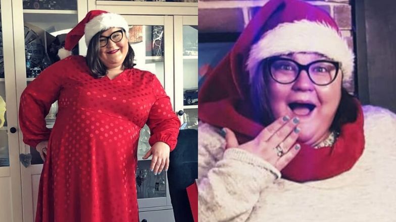 Dominika Gwit zaprezentowała się w świątecznym wydaniu.