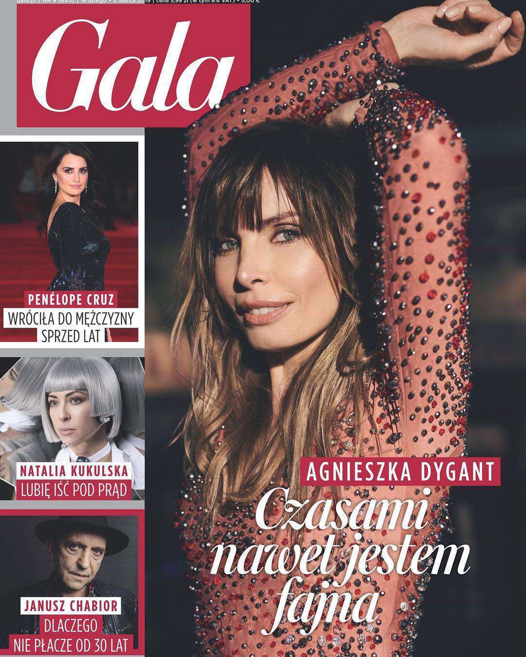 Agnieszka Dygant na okładce Gali