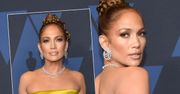 Jennifer Lopez w prostej kreacji na wielkiej gali. Ona nawet tak ubrana błyszczy jak sztabka złota