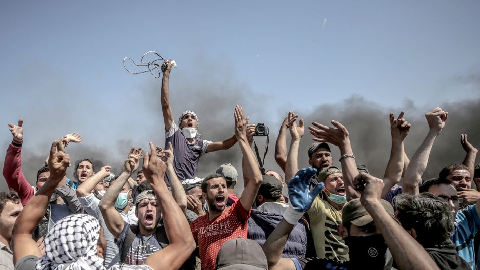 Krwawe protesty w Strefie Gazy 