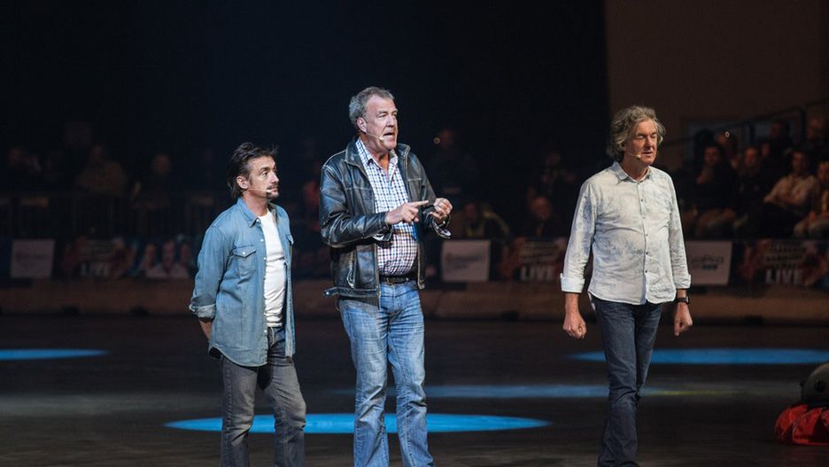 Richard Hammond i ekipa podczas motoryzacyjnego show