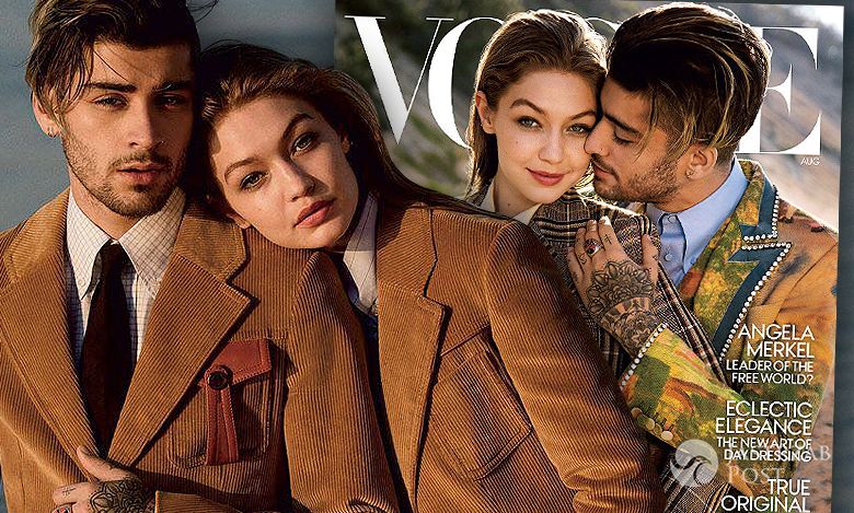 Zayn Malik i Gigi Hadid Vogue sierpień 2017