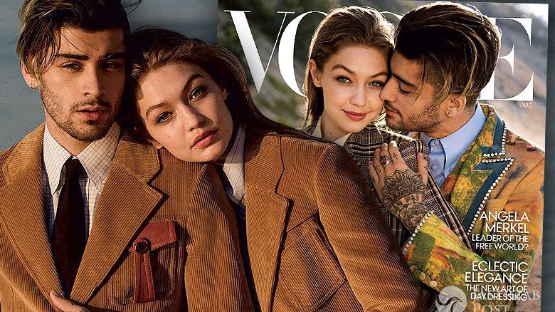 Zayn Malik i Gigi Hadid Vogue sierpień 2017