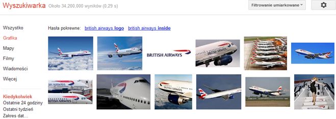 British Airways sprawdzi pasażerów w wyszukiwarce Google
