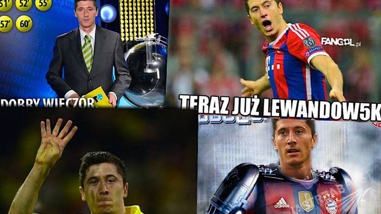 Memy 5 goli Roberta Lewandowskiego w 9 minut
