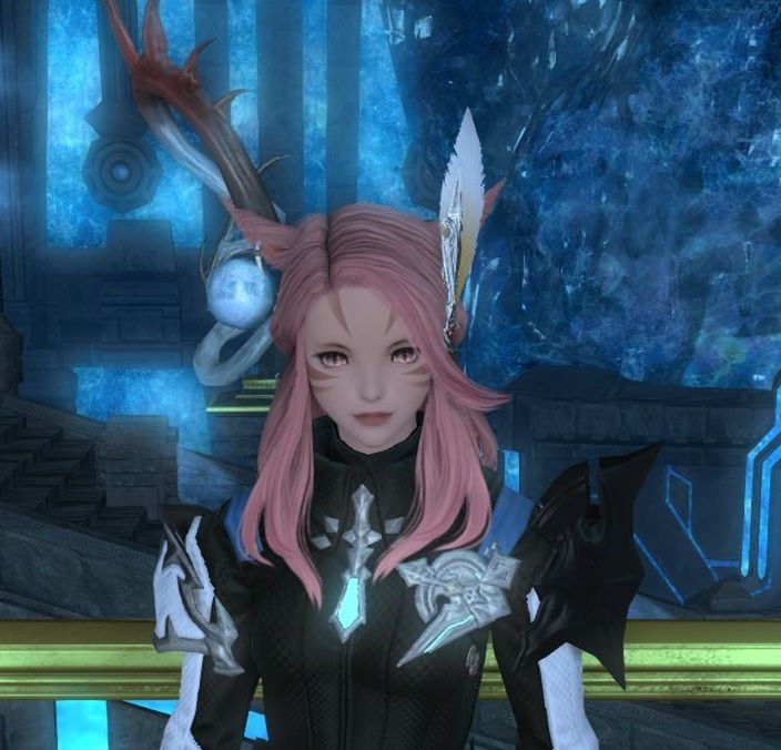 Żeński avatar z Final Fantasy XIV.