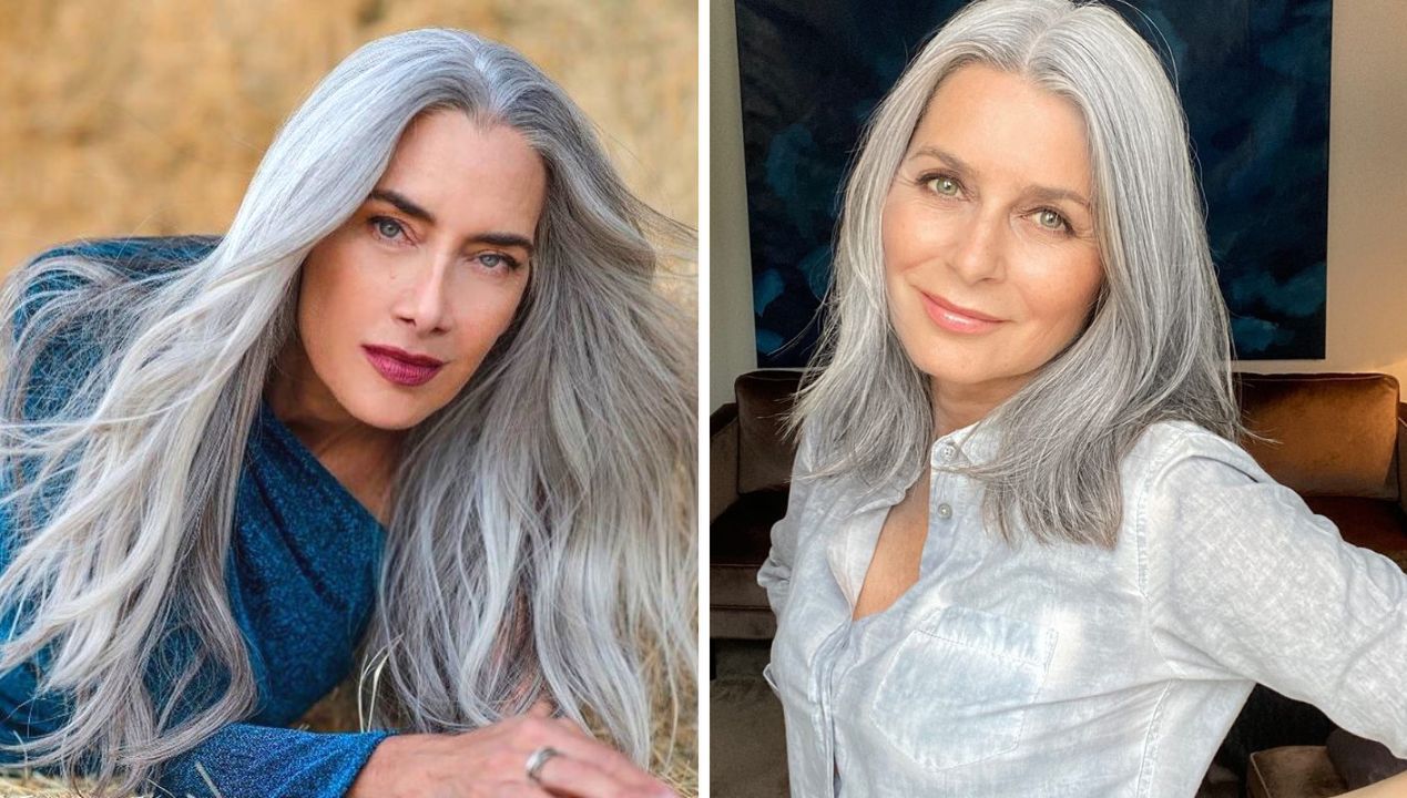 13 Women Who Didn't Give in to Social Pressure To Color Hair. They Proudly Show off Their Gray Hair