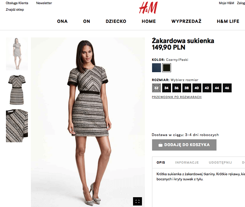 Sukienka z H&M za 149 złotych