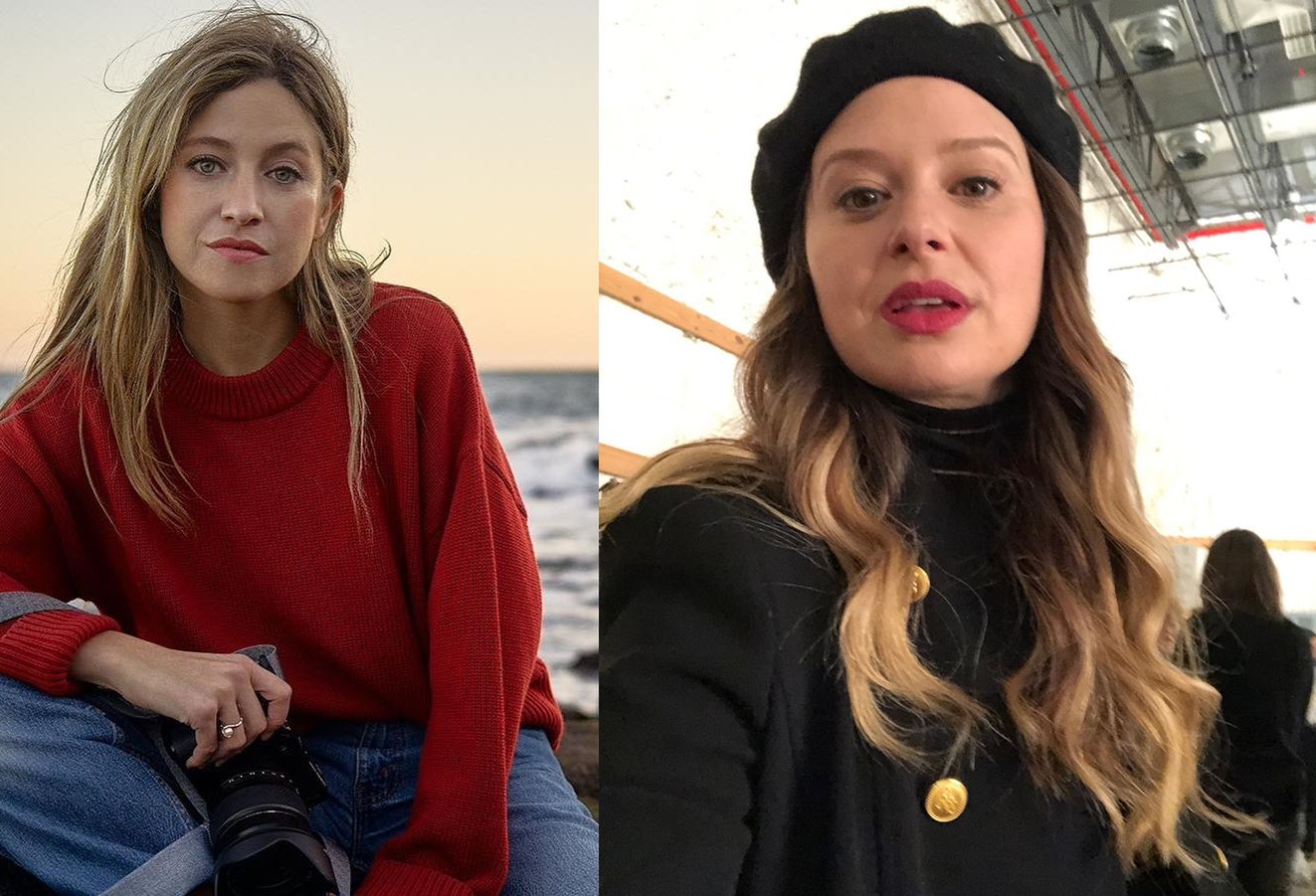 Po lewej: Rachel DeLoache Williams - po prawej aktorka Katie Lowes