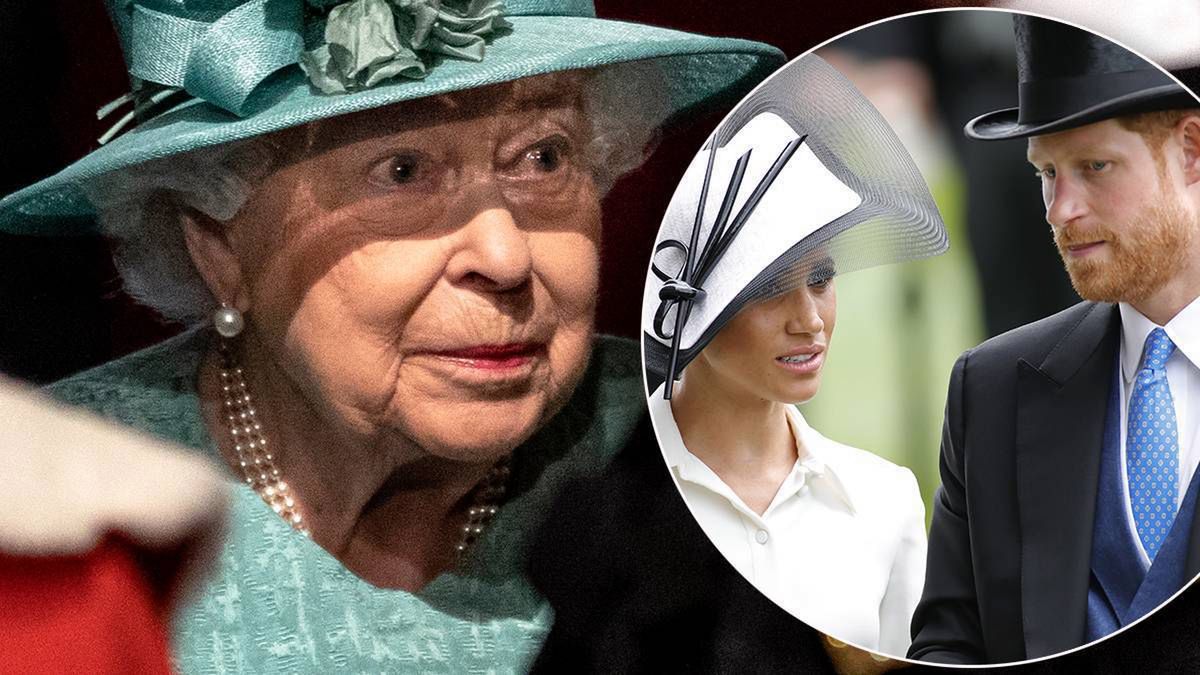 Królowa Elżbieta II, Meghan Markle i książę Harry