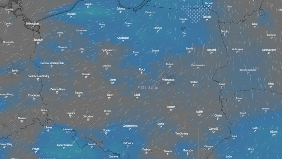 IMGW wydaje alerty pierwszego stopnia. Deszczowa pogoda w Polsce