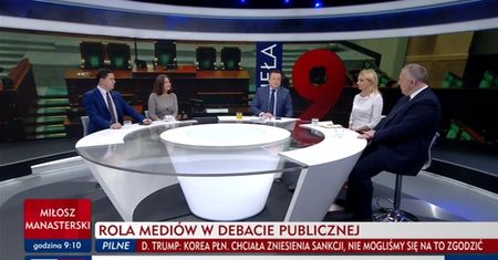 Awantura w studiu. Posłanka PiS Joanna Lichocka zaskoczyła gości i prowadzącego