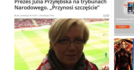 TVP Info wciąż potrafi zaskoczyć. "Prezes Przyłębska na Narodowym"