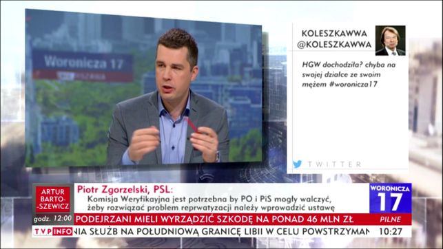 Wulgarny tweet w TVP Info. Jedna osoba zawieszona