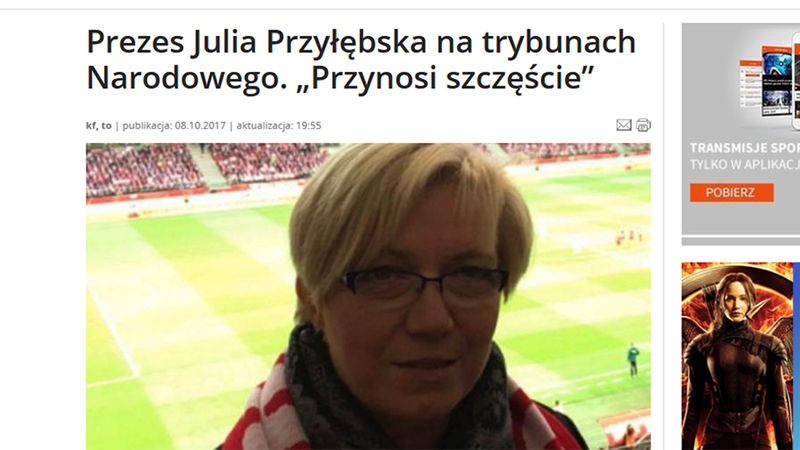 "Przynosi szczęście" - stwierdza serwis TVP, a internet komentuje.
